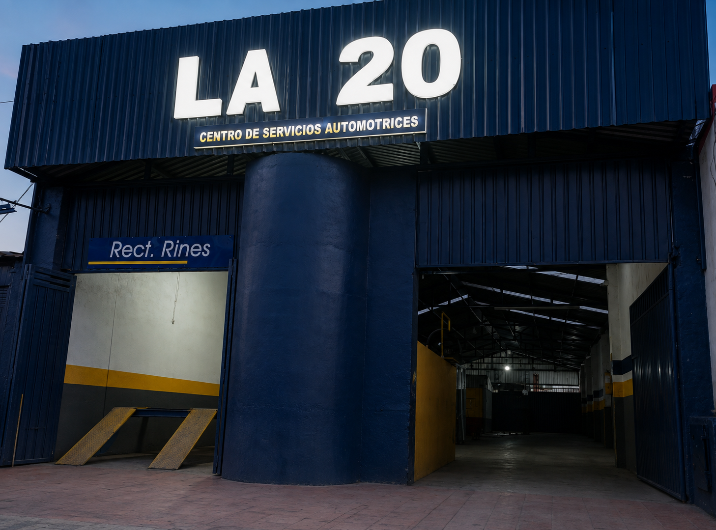 Fachada de La 20 Centro de Servicios Automotrices